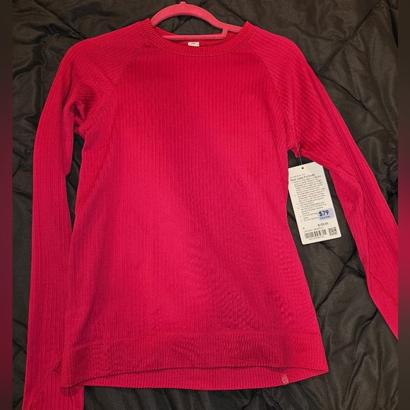NWT Lululemon Rest Less Pullover Long Sleeve Top - Pink - Picture 2 of 8